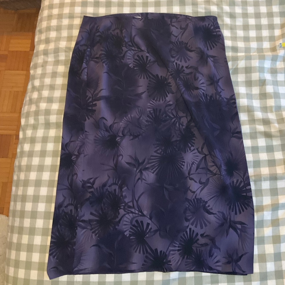 Jessica Vintage Purple Floral Maxi Skirt - Picture 5 of 8